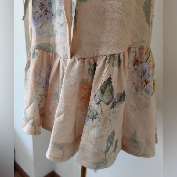 Zimmermann Illuminate Peplum Mini Dress, New - Picture 9 of 10